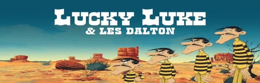 Lucky Luke, the cowboy who shoots faster than his shadow, a French-language classic cartoon