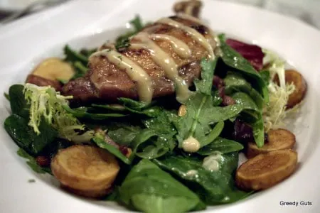 Confit de canard at Jules Bistro Gastown, classic french restaurants in vancouver territory