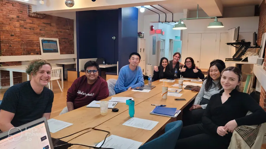 Learn French in Vancouver beginner class, real students in first French group class at our Vancouver campus