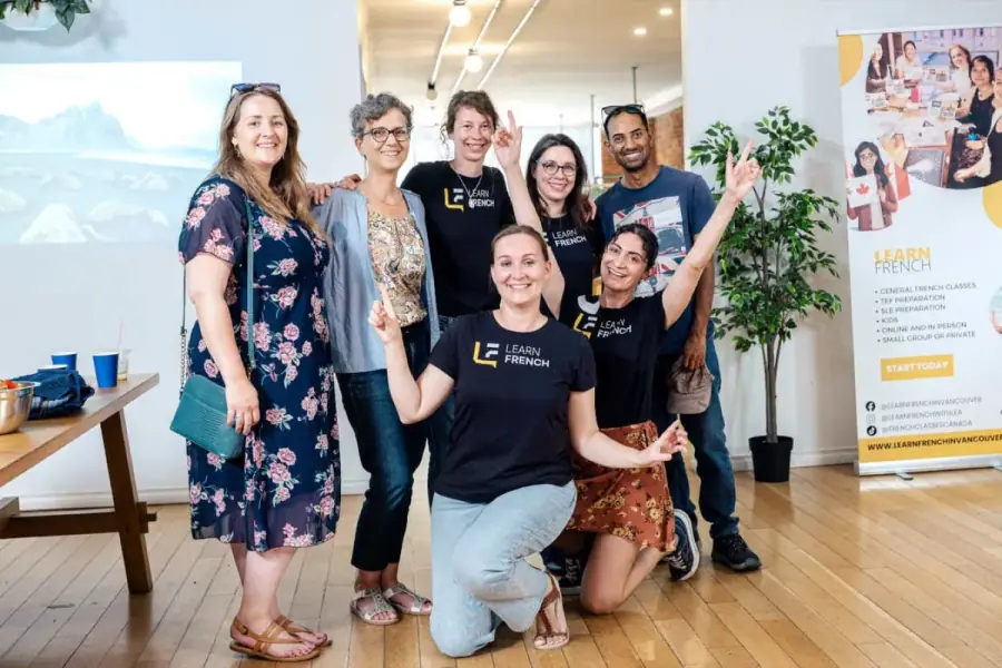Learn French students celebrating: the community behind the exam results