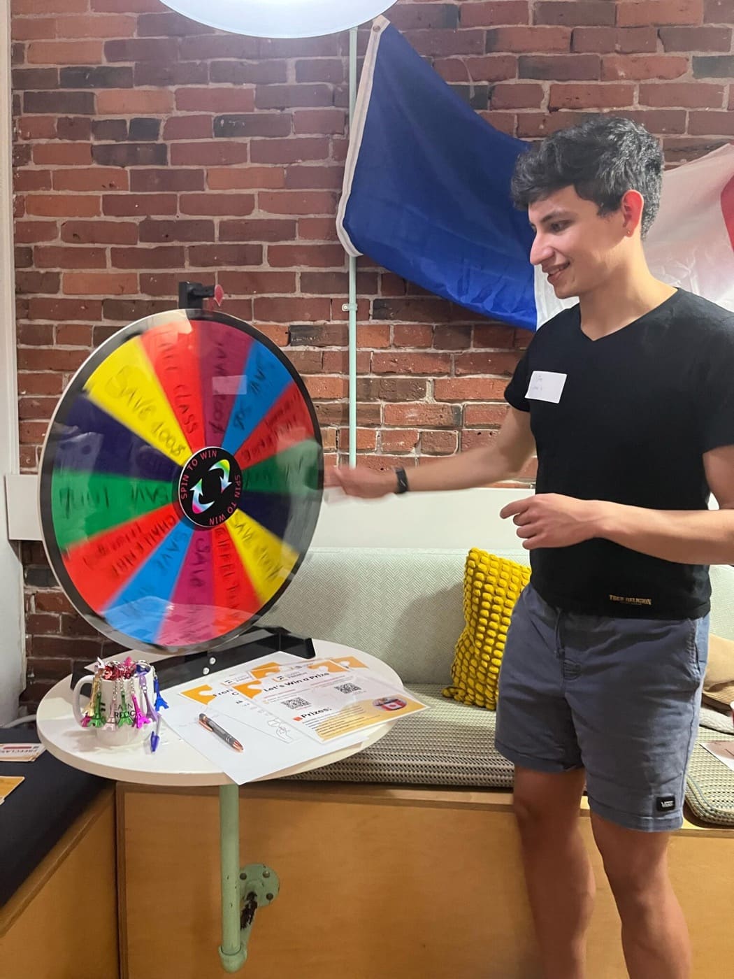 French game night with prize wheel in Vancouver, photo 2
