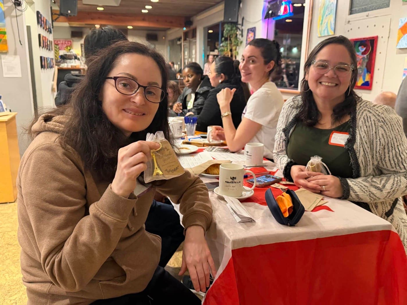 Learn French students and teachers at Café Fantastico in Victoria, photo 4