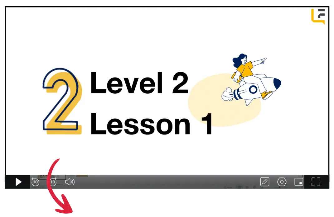 Level 2 French course, Lesson 1 preview