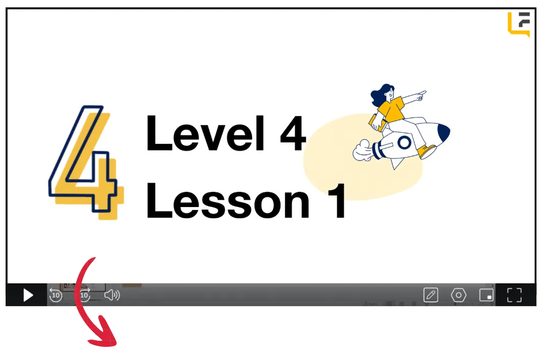 Level 4 French course, Lesson 1 preview