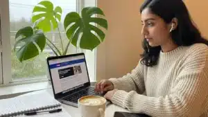 How to Practice French in Vancouver: 2026 Guide 11 Student practicing French online in Vancouver — reading Le Monde and listening to Radio-Canada resources